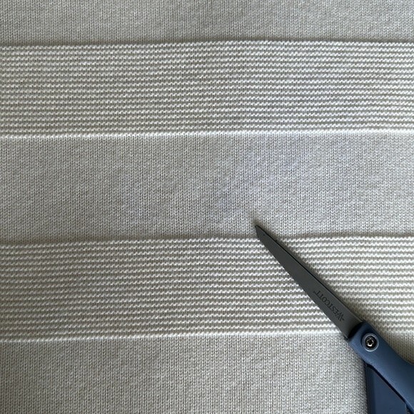 TALBOTS Ivory Knit Poncho Style Sweater Lambswool/Nylon 3/4 Sleeve Size M - Picture 13 of 13